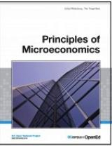 Principles of microeconomics textbook image